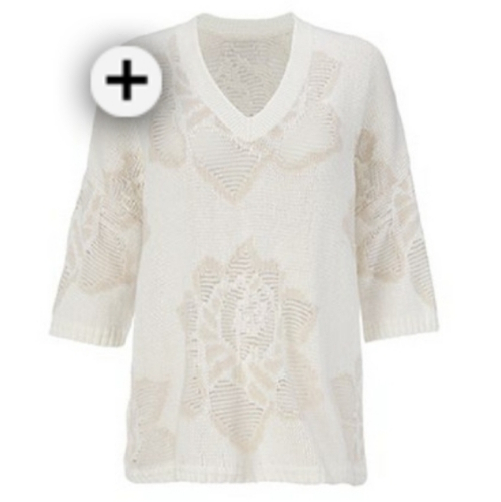 CAbi Spring 21 NEW Lotus pullover sz M